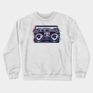 Boombox glitching Crewneck Sweatshirt